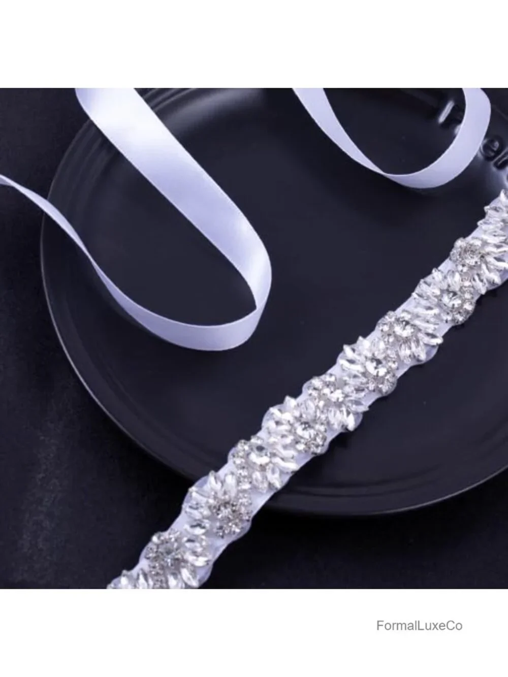 Handmade Crystal Rhinestone Sash Belt for Wedding Bride Prom